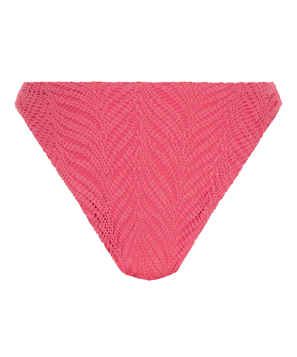 Lanai Bikiniunterteil mit hohem Beinausschnitt  - Rosa