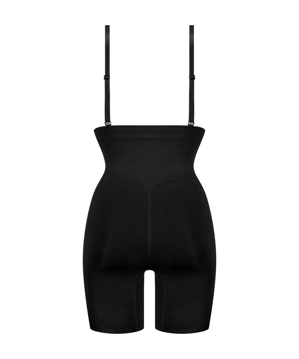 Nahtloser korrigierender Thigh Slimmer  - Schwarz