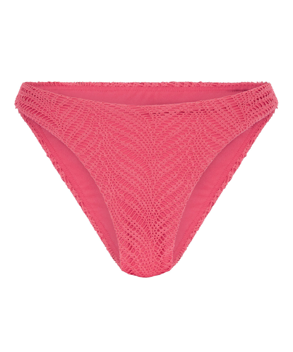 Lanai Bikiniunterteil mit hohem Beinausschnitt  - Rosa