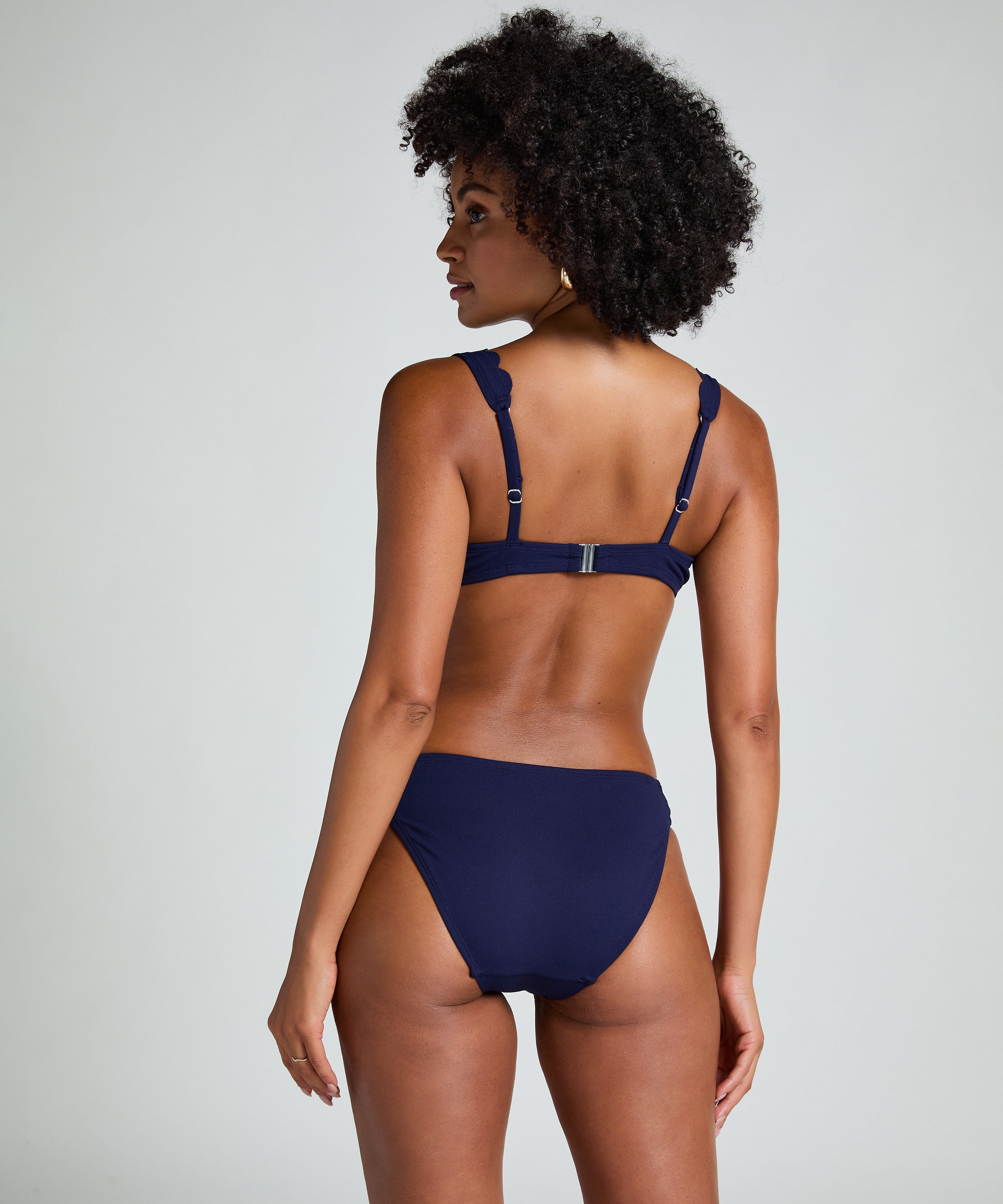 Bikini Slip Rio Scallop  - Blau