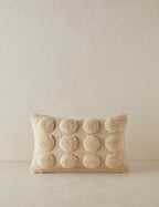 #style::lumbar | Kohta tufted dot pattern wool lumbar pillow
