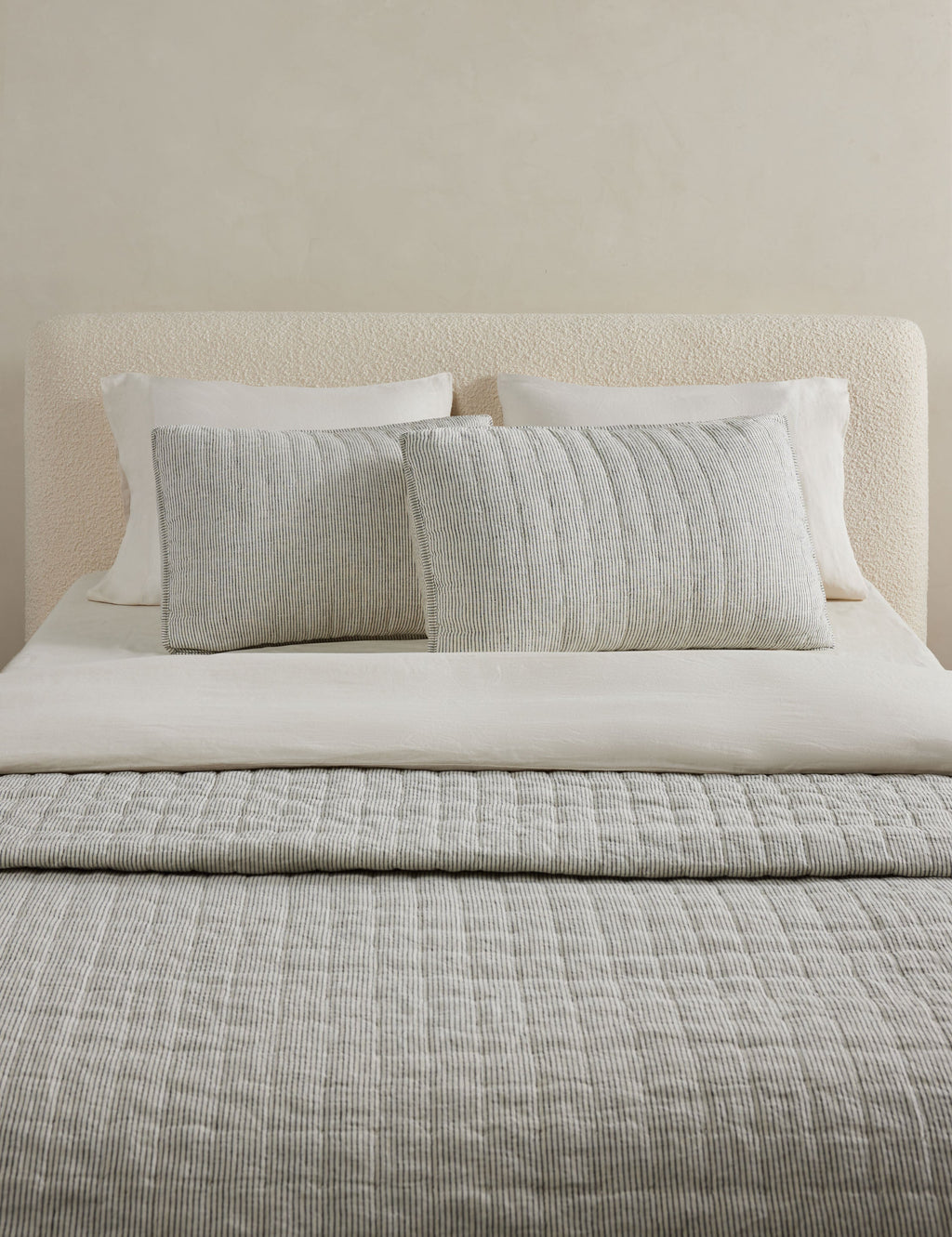 Lammin Linen Quilted Coverlet by Sarah Sherman Samuel