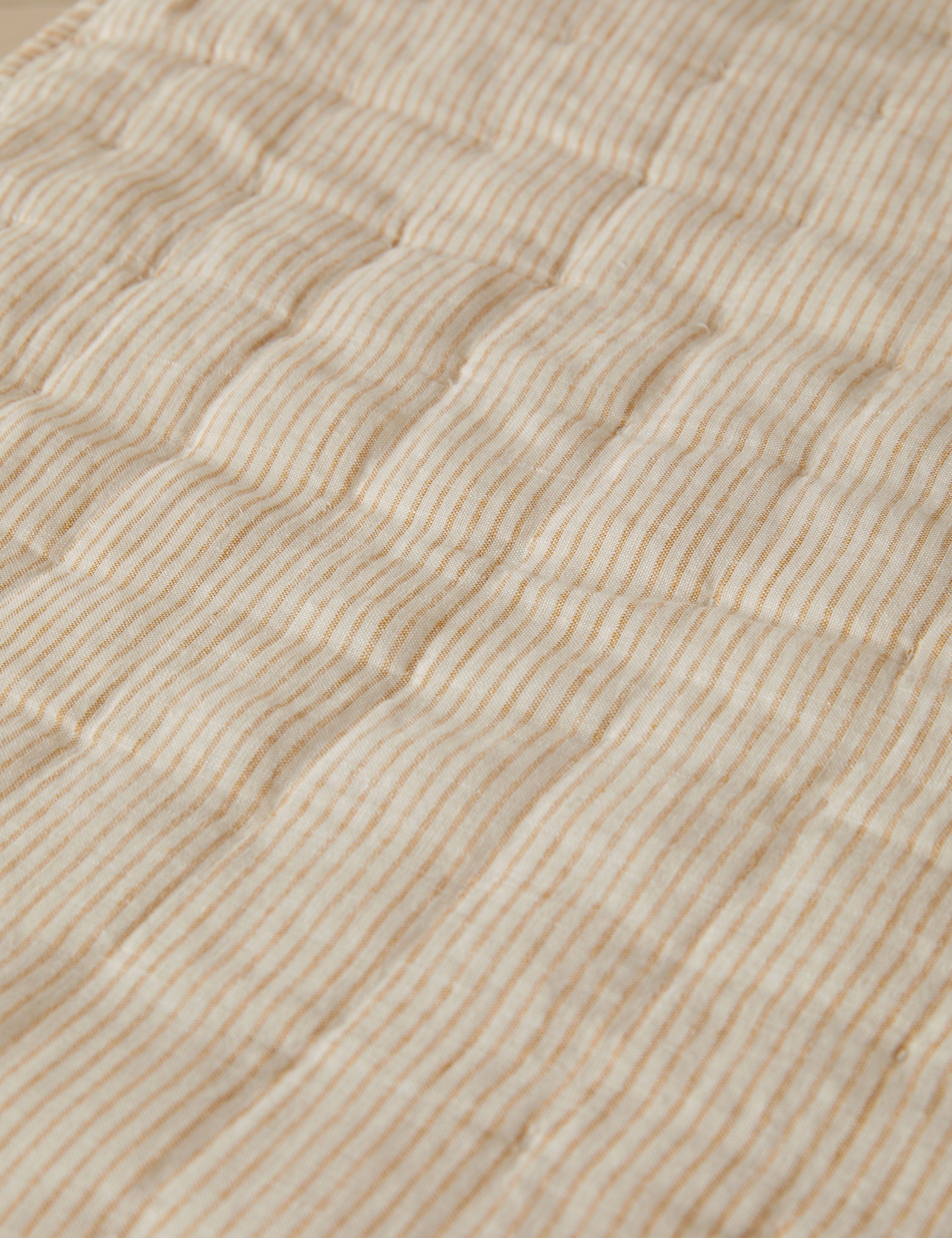 Lammin Linen Quilted Coverlet by Sarah Sherman Samuel