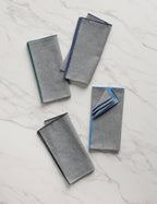 Noir Royale Napkins (Set of 4) by Atelier Saucier