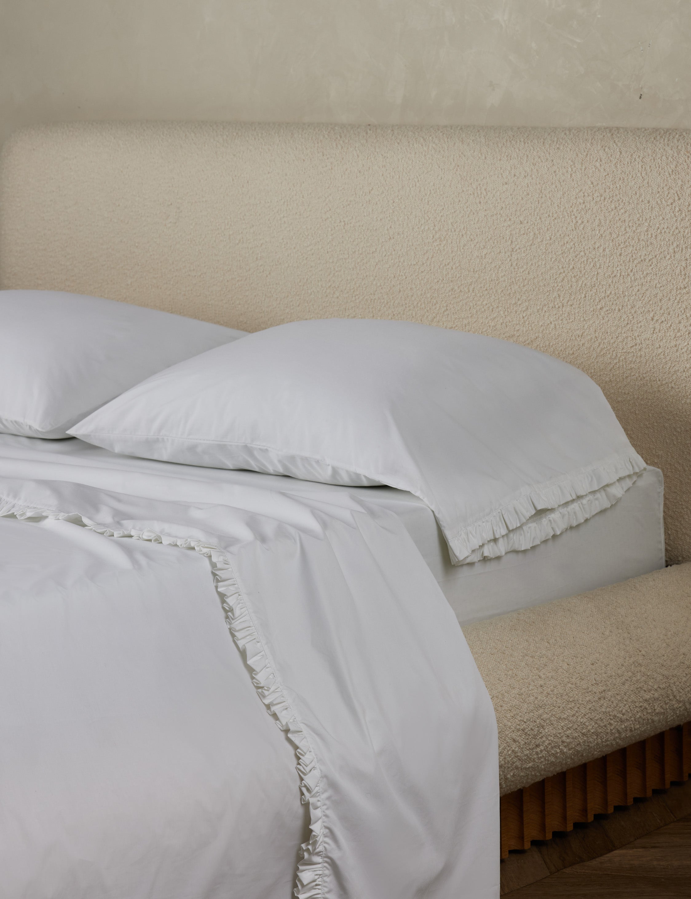 Audrey Ruffle Pillowcase (Set of 2) by Pom Pom at Home