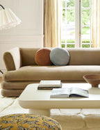 Velvet Round Pillow by Sarah Sherman Samuel
