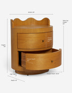 Ripple Nightstand by Sarah Sherman Samuel