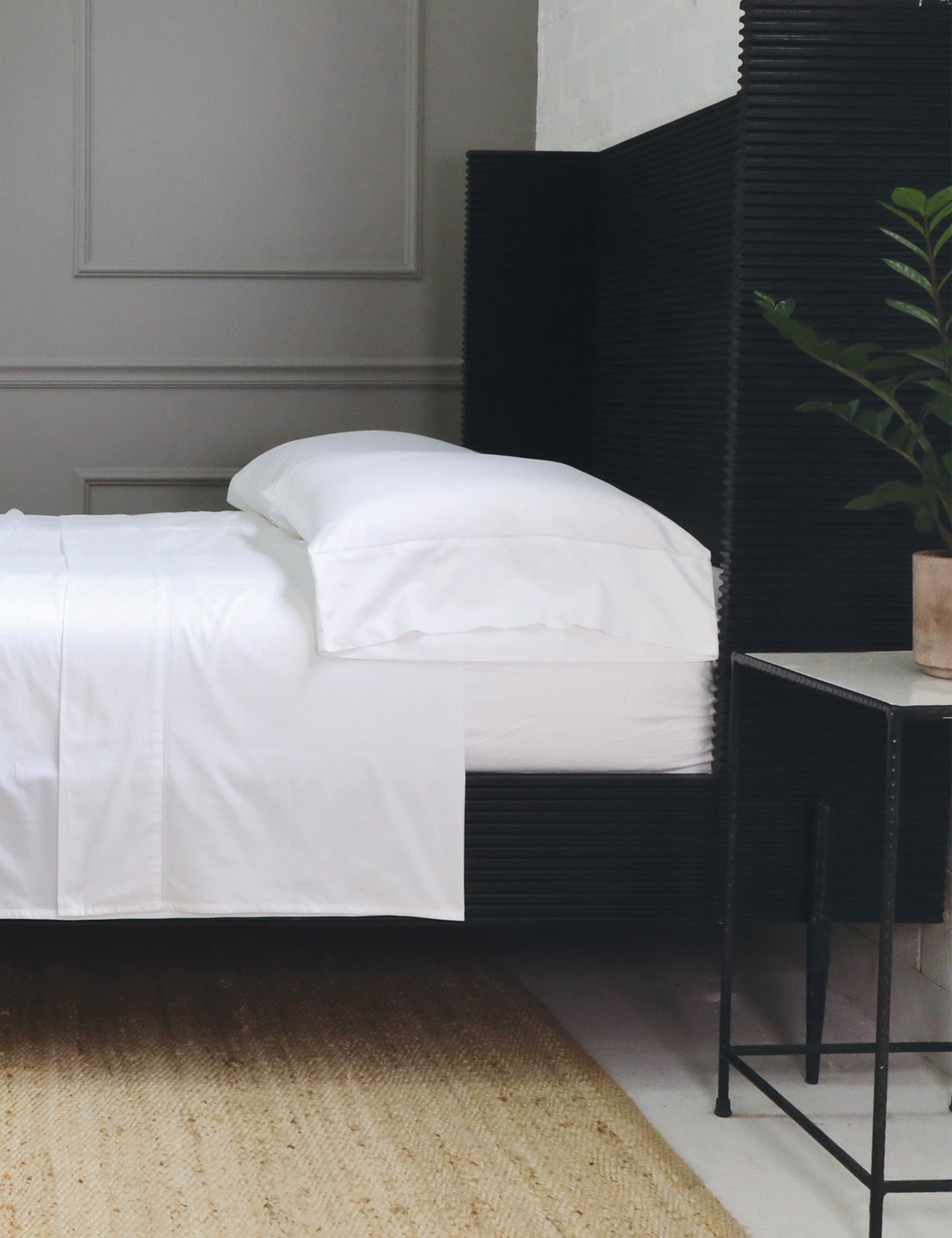 Classico Hemstitch Cotton Sateen Sheet Set by Pom Pom at Home